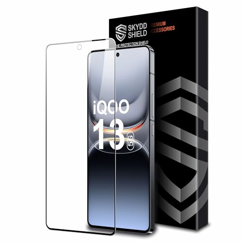 Image of Military-Grade Gorilla Tempered Glass For iQOO 13 5G (6.82 Inch) With Installation Kit | Edge to Edge Coverage | Black