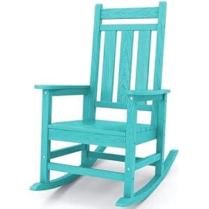 KINGYES Outdoor Patio Rocking Chair, Aruba