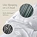 Buffy Cloud Cooling Comforter King Size - Lightweight King Comforter for Hot Sleepers, Fluffy White Machine Washable All-Season Temperature-Regulating Eucalyptus Lyocell Duvet Insert