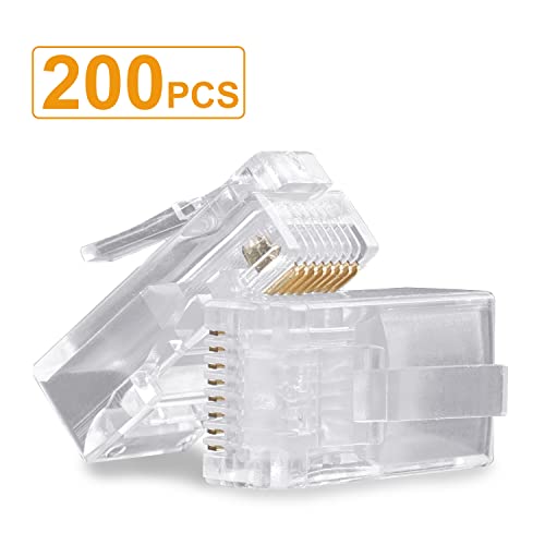Conectores RJ45 Cat6 Cat5e Cat5 Ethernet 200 Piezas SHD miniatura 2