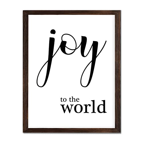 Plaque en bois Joy to the World pour un salon chaleureux et cocooning