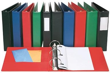 Amazon.com : Vinyl 3-Ring Binder with Label Holder/Sheet Lifters, 3 ...