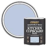 Rust-Oleum Blue Kitchen Cupboard Paint in Matt Finish - Powder Blue 750ml