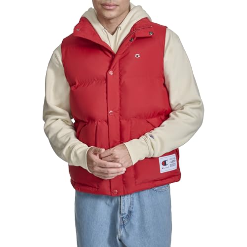 Image of Champion Men's Puffer Vest With Logo