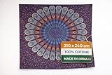 ARMONIA BOHO IN TUTTA CASA: Usa questi teli divano cotone come scenografici teli copridivani per rinnovare salotto e camera; il grande telo copritutto matrimoniale veste il letto con un mandala avvolgente, creando continuità di stile in ogni ambiente.