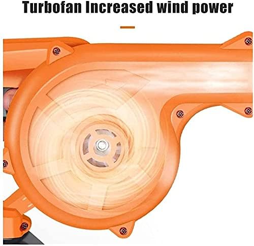 Convenient 2-in-1 Cordless Blower Handheld Leaf Blower Vacuum Cleaner Cordless Air Turbine Garden Leaf Blower for Home Cleaning (Color : Battery*1, Size : 528TV) (Battery*2 398TV) (Battery*2 528TV)