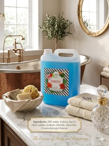 Image of Shower Gel 5L for Hotel, Guest Rooms - Bodywash for Men & Women, Gentle & Mild Fragrance Body Wash - Ideal for Daily Use