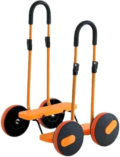 Rutexc バランスバイク 子供用 幼稚園 幼児運動 感覚トレーニング ハンドル付き 室内遊び フィットネス 早期教育教材 誕生日プレゼント オレンジ 高さ調整可能