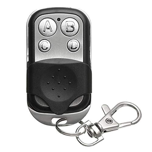 Preisvergleich Produktbild Drahtlose Fernbedienung 4-Tasten-Metall-Schlüsselbund für zu Hause Einbruchmeldeanlage Universal Automatic Door Remote Control - Schwarz