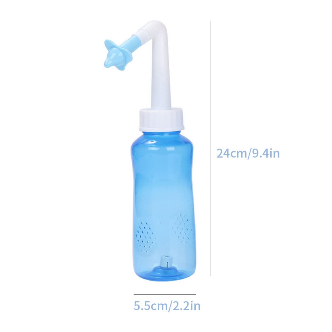Kit de Rinçage des Sinus Bouteille Nettoyeur Lavage du Nez Irrigation Nasale pour Enfant Adulte