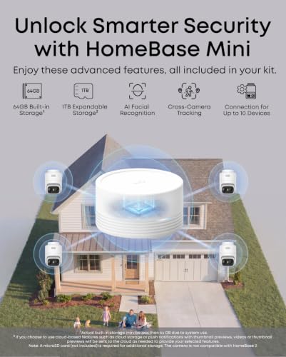 Image of eufy Security eufyCam C37 4-Cam Kit, 360 Pan&Tilt Auto tracking, Security Cameras Wireless Outdoor, 2K Solar Powered, Human /Vehicle /Pet /Face AI Detection, No Subscription, Built-in 64GB Local Storage