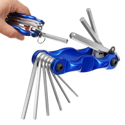 NAMIC Juego de Llaves Allen Plegables 8 en 1, Hexagonal Torx para Bicicletas, Motocicletas, Vehículos y Muebles