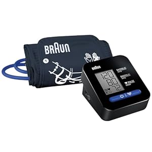 Braun ExactFit 1 Upper Arm Digital Blood Pressure Monitor with Adjustable Cuff for Home Use, Simple One Button Operation for at Home Blood Pressure Monitoring, Large Easy to Read Display, BUA5000