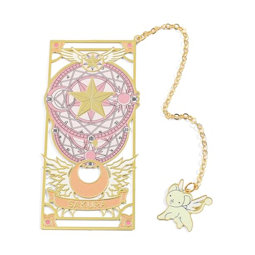 Anime Card-Captor Sakura Bookmark Cartoon Maid Manga Reading Bookmark for Women Girls Gift Birthday (Style-1)