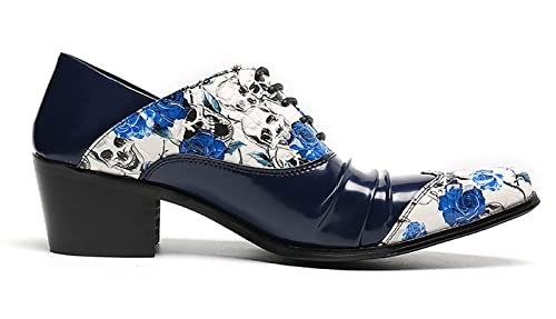 Santimon Plain Toe Genuine Leather Lace-Up Comfort Casual Fashion Novelty Dress Oxfords Shoes for Men Wedding3