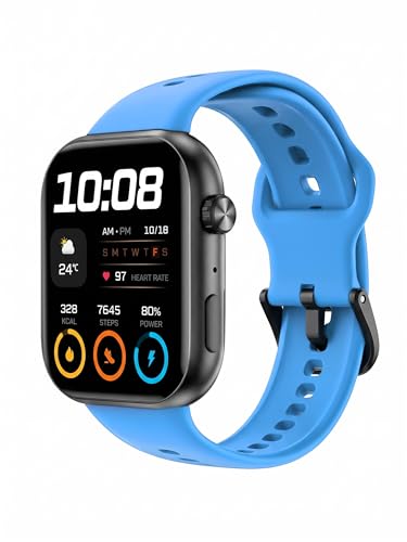 Dl3 Mobilak Silicone Bracelet for HONOR Choice Watch 2i Strap, Soft Silicone Sport Replacement Strap for Women/Men, Adjustable Waterproof Sports Band for HONOR Choice Watch 2i