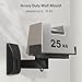PUTORSEN Dual Speaker Wall Mounts - Universal Side Clamping Bookshelf Mounting Bracket for Surrounding Sound Speakers, Hold up to 55 lbs, 2 Pack
