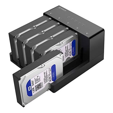 ORICO 5 Bay USB 3.0 zu SATA Offline Klon Festplatten Dockingstation für 3,5" SATA I II III HDD mit 12V 6.5A Netzteil, Unterstützt 5x12TB Max, Plug und Play Cover