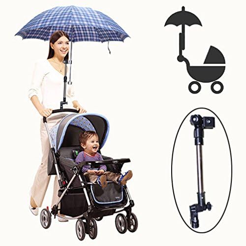 Garvee Accessorio essenziale per passeggini – Porta ombrello universale per carrozzina – Supporto stabile e resistente – Compatibile con sedia a rotelle, bicicletta, carrello – Facile da montare –