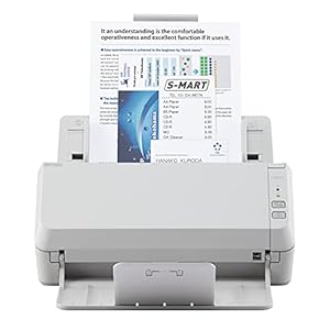 Fujitsu SP-1125N Scanner, Professional 25ppm Ethernet USB 3.2 A4 Duplex ADF Office Scanner