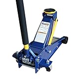Aain Heavy duty 3 Ton Floor Jack, Steel Hydraulic Service Jack Quick Rise With Double Pump Quick Lift, Blue HT3300