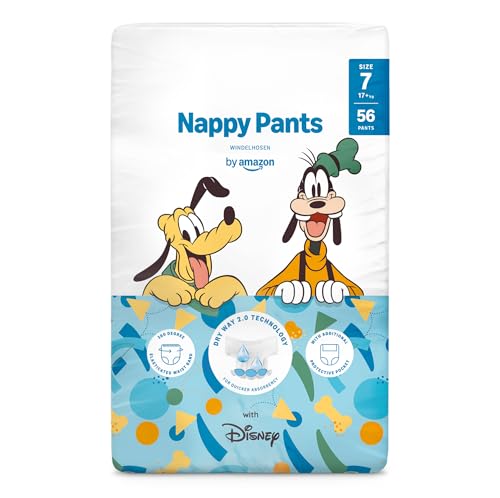 by Amazon Disney Nappy Pants - Size 7 (17+ kg) - 56 Pants