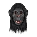 [Afindern] ゴリラ お面 コスプレ ゴリラマスク フェイスマスク 動物 仮面 仮装 ハロウィン パーティー お化け屋敷 お祭り 文化祭 学園祭 夏祭り 演劇 小物 被り物 2色