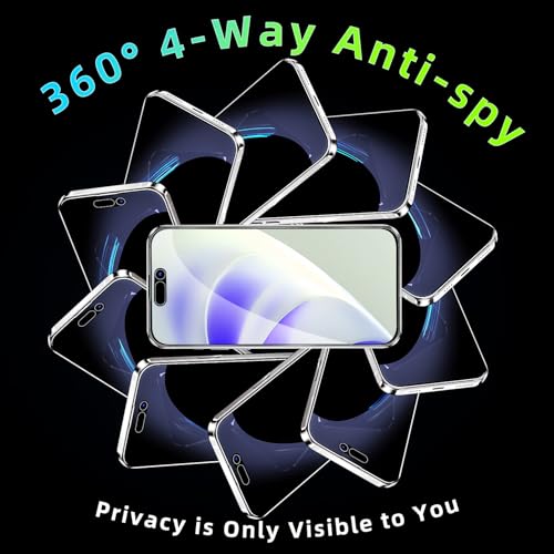 Image of MAYtobe 2PCS 360 Privacy Screen Protector for iPhone 17 Pro Tempered Glass
