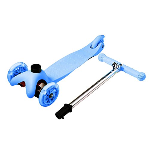Hikole Scooters For Kids & Toddlers 3 Wheel Scooter Great For Girls & Boys Kid - 4 Adjustable Height & Pu Flashing Wheels For Preschool Kids Ages 4-8 (Blue) #TOP7
