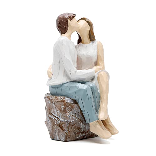 Hodao Valentines Day Couple Decorations Handmade Couple Ornaments Valentine's Day Romantic Hug Figurines Decor Sweet Wedding Celebration Decorations For Couple #TOP1
