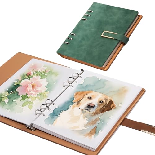 Carnet de croquis aquarelle 300g papier coton pressé à froid pour journal d'art et dessin