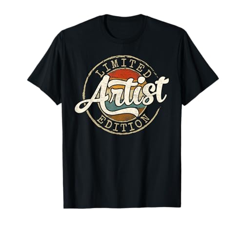 Artist Limited Edition Vintage Stamp Art T-Shirt
