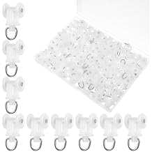 100 Pcs Curtain Track Glider Rollers Hooks Ceiling Tracks Hooks Plastic Mute Wheel Rollers Ball Pulley Windows Shower Curtain Tracks