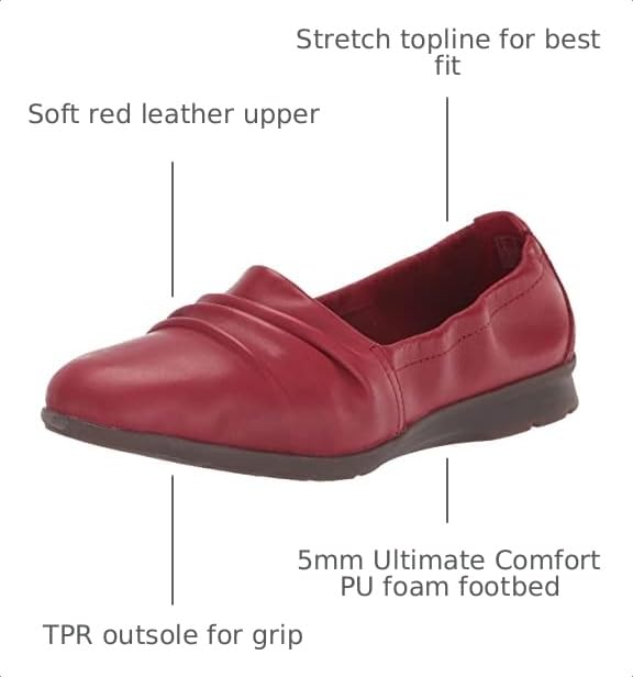 Image of Clarks Womens Jenette Ruby