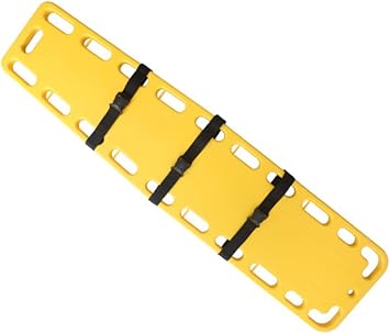 Emergency Spine Board Backboard, Durable PE Plastic Stretcher with Adjustable Straps, Portable Patient Transport and Immobilization for EMT, CPR, Ambulance,E5