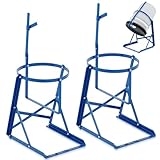 Blulu 2 Pcs 5 Gallon Manual Pail Tipper 70 lbs Paint Gallon Pourer Can Bucket Tipper Safely Lift and Pour Drums Safe Pouring Easy Assembly for Paint, Solvent, Honey (Blue)