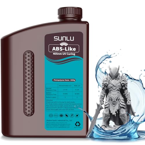 SUNLU ABS-Like Resin 2000g – 395-405nm UV-Curable Photopolymer