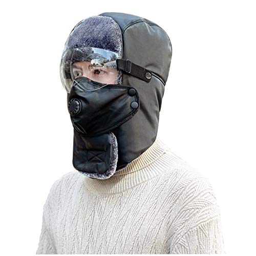 Casquette baseball homme vintage d'hiver ajustable avec couvre-oreilles