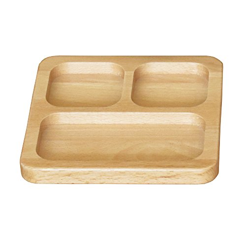 70% Off Discount Amazing Child Small 2 Compartment Sorting Board Made from Beech Wood Approx 8" x 8" (20cm x 20cm)
