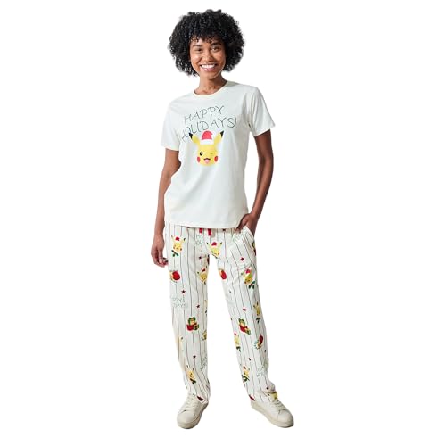 Pokemon Pikachu Happy Holidays Womens 2-Pack Sleep Set-Large