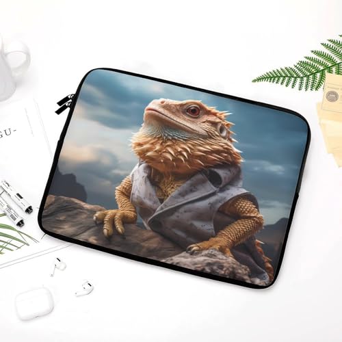 Funda para portátil de 12 pulgadas con diseño Dragón Barbudo miniatura 5