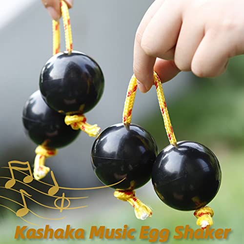 image for Lmaray Aslatuas Rhythmic Ball Kashaka Instrument, Two Pair ABS Kashaka