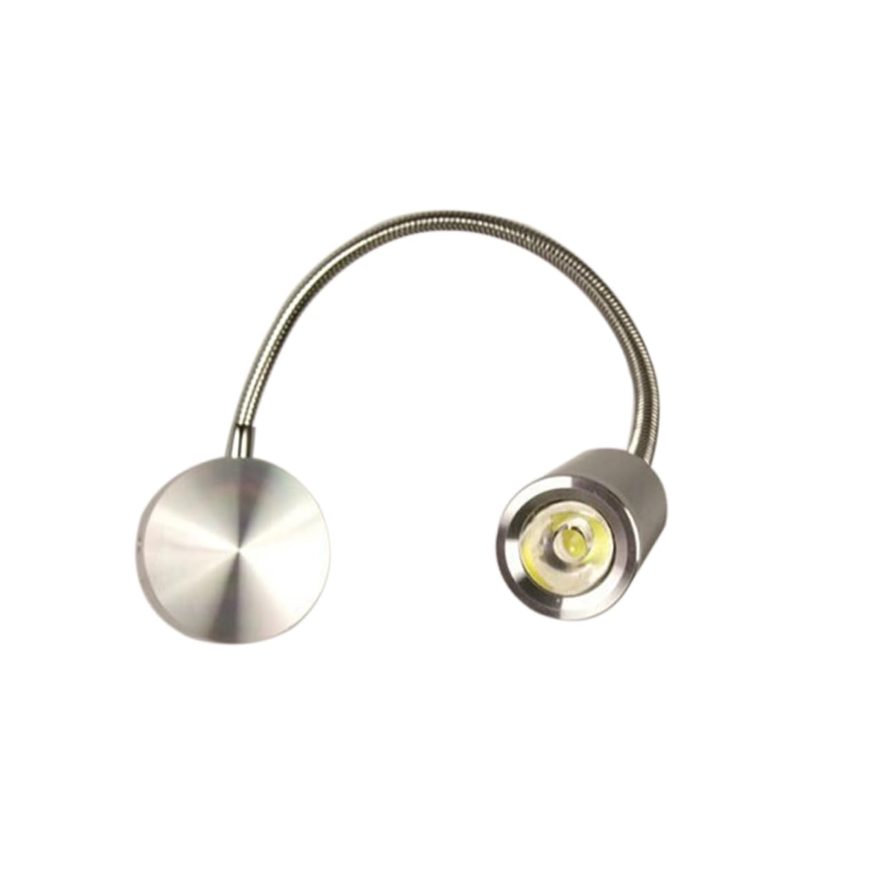 Veemoon LED Reading Light Flexible Arm Wall Light Gooseneck Design for Bedside Bedroom Study Desk White Finish Hours Lifespan