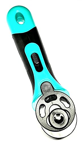 Zenith Manual Sewing Roller Cutter Rotary Blade 45 mm for Quilters Tailors Crafts DIY Stitching Sewing, Fabric, Paper, Leather and Vinyl - Rotary Cutter 2