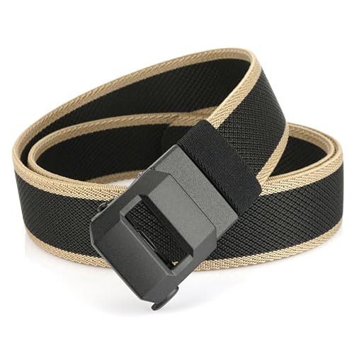 Ratchet Belts for Men Work Belts Tactical Stretch Nylon,Suitable for Casual Jeans Trousers Golf Attire