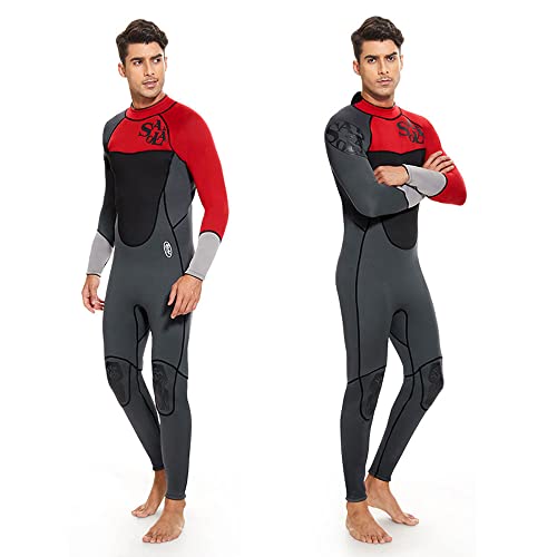 3MM Neoprene Fatos de mergulho para homens Mulheres de roupa de mergulho Continue quente (XXG, Homen