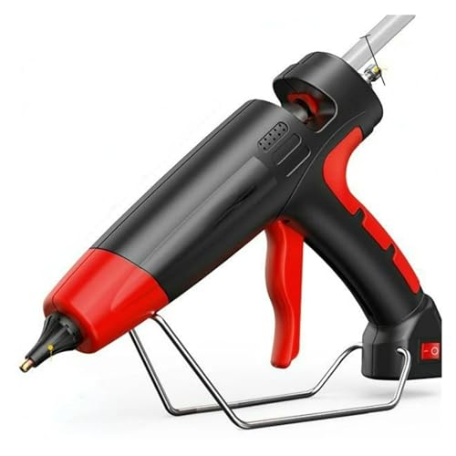 Pistola De Pegamento Termofusible Profesional 800w Con Boquilla Cobre, Barras 11mm, Herramientas Reparación Plástico Calentamiento RáPido(800W-Switch-Red)