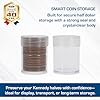 BCW Coin Tubes for Half Dollars - 98ct | Holds "Kennedy" Half Dollar | Durable Plastic Tube Coin Holders | Coin Collecting Supplies | Half Dollar Coin Tubes | Coin Storage Tubes with Airtight Lids #1