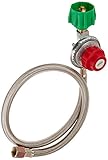 King Kooker 4010081 30502-HP Regulator & SS Hose with Male End