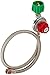 King Kooker 4010081 30502-HP Regulator & SS Hose with Male End